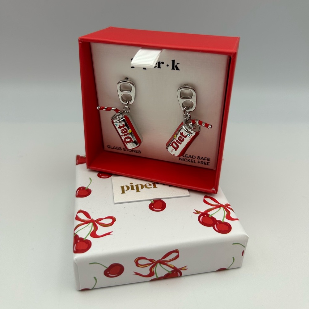*New* Piper K Diet Soda Can Earrings